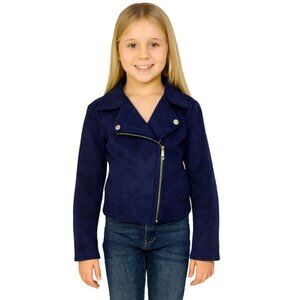 Route 66 Jacket Coat Motorcycle Navy Moto Kids Size Large 10/12 YOUTH